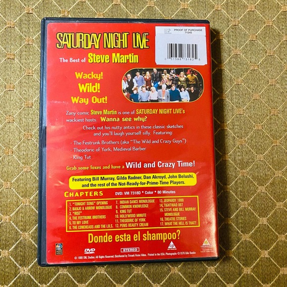 Saturday Night Live - Best of Steve Martin (DVD, 2000) - Picture 2 of 2